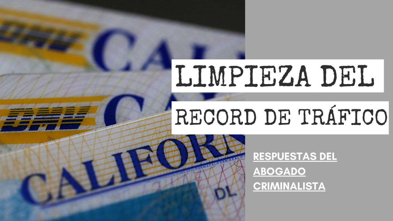 LIMPIEZA DEL RECORD DE TRÁFICO