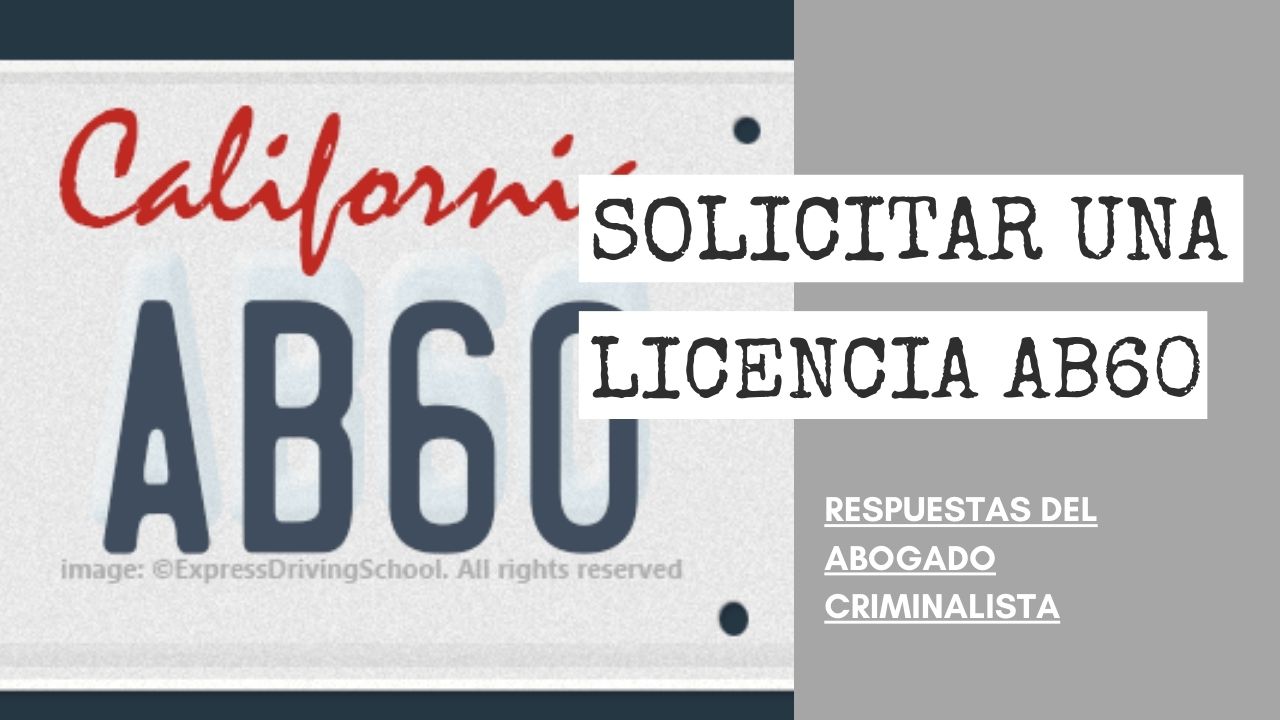 PUEDE SOLICITAR UNA LICENCIA AB60